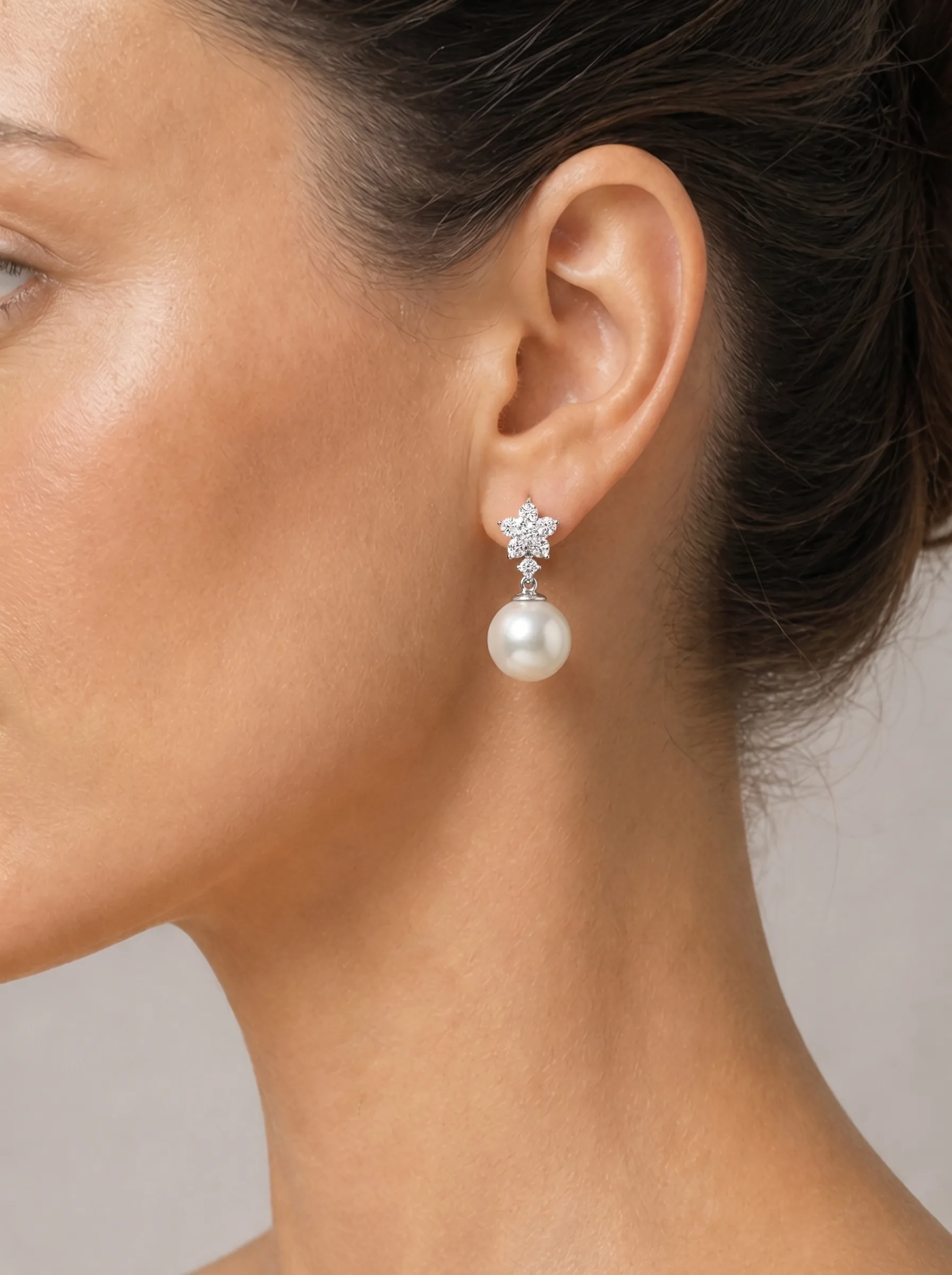 Earring AI model shot
